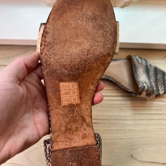 Tory Burch Snakeskin Flat Sandals - Picture 7 of 7